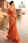 Shivika Vol 2 By Kashvi Black Moss Foil Printed Saree Suppliers In India
